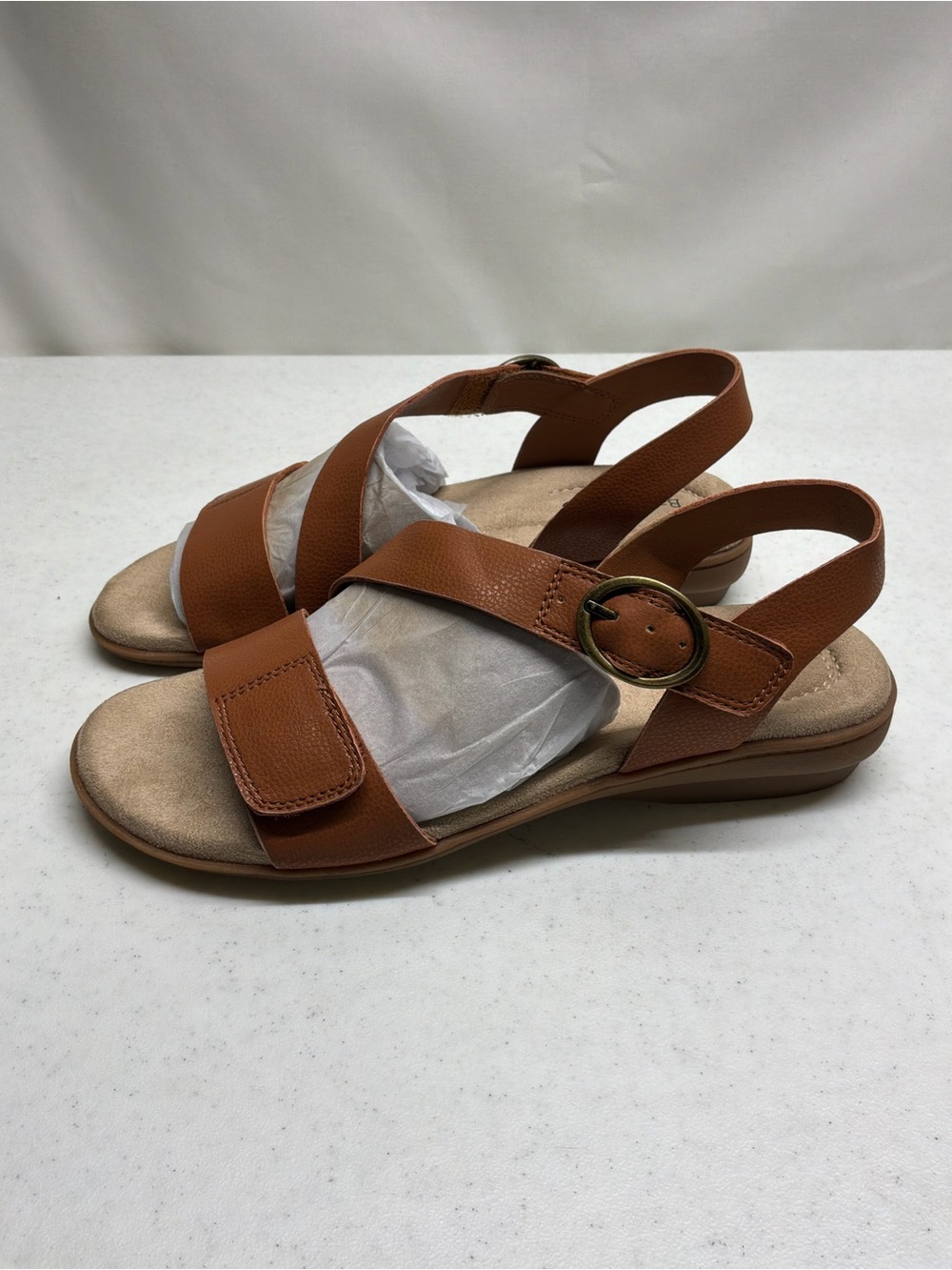Baretraps Women's Brown Bremen Slingback Comfort Sandals